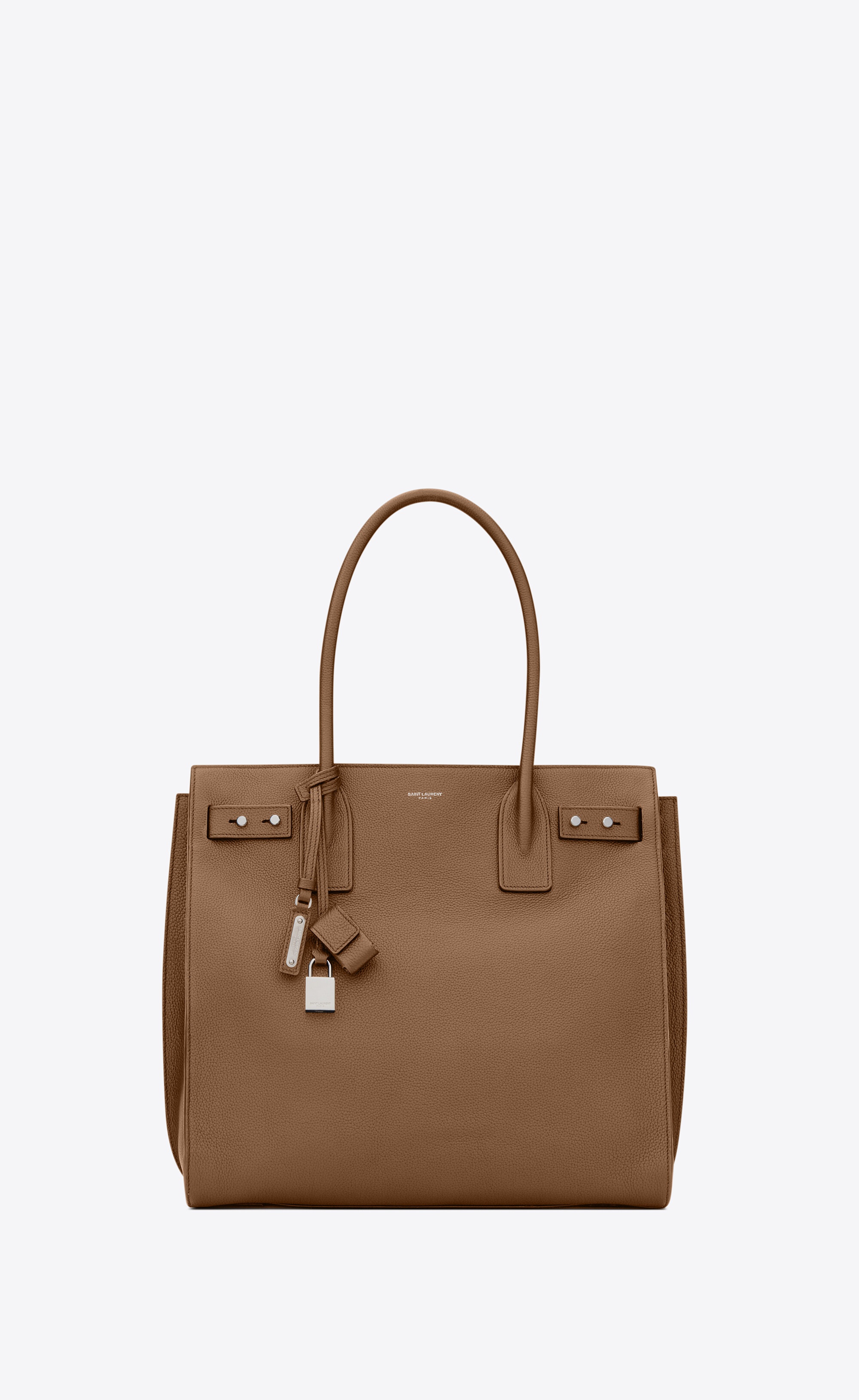 sac de jour north/south tote in grained leather - 1