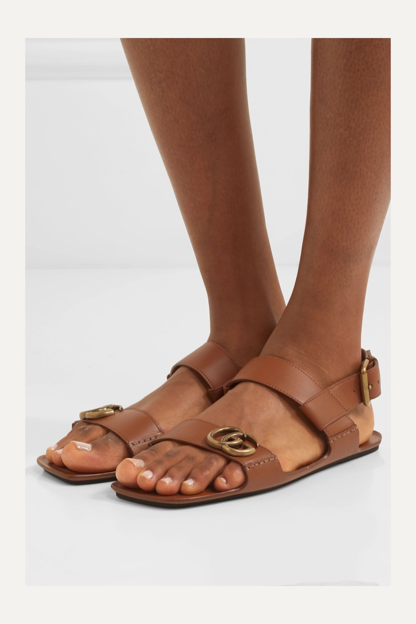 Marmont logo-embellished leather sandals - 2