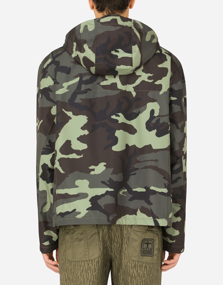 Camouflage-print nylon jacket - 2