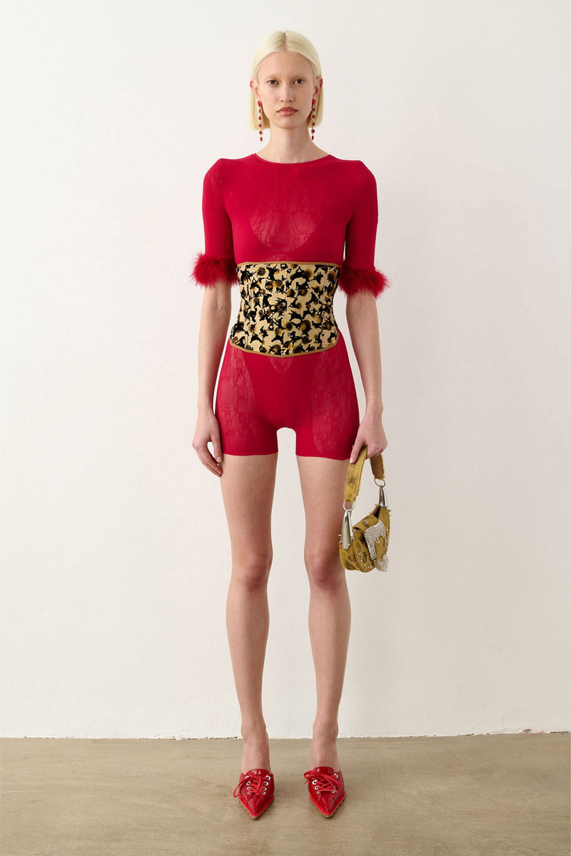 POSTER GIRL WAIST TRAINER BEIGE LEOPARD PRINT outlook