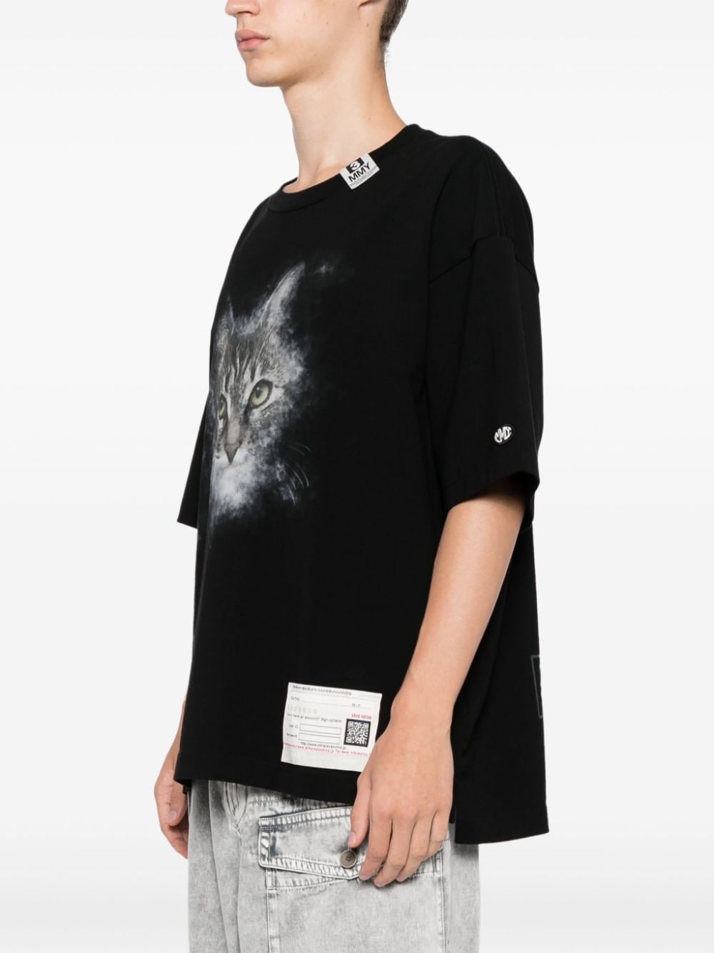 cat printed T-shirt - 3