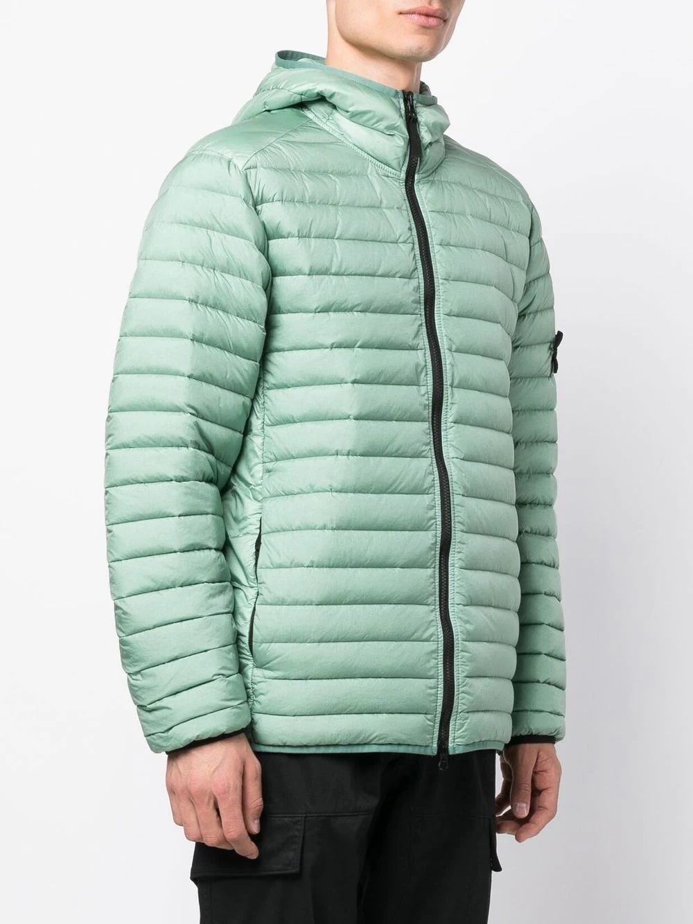 Compass-patch puffer jacket - 3