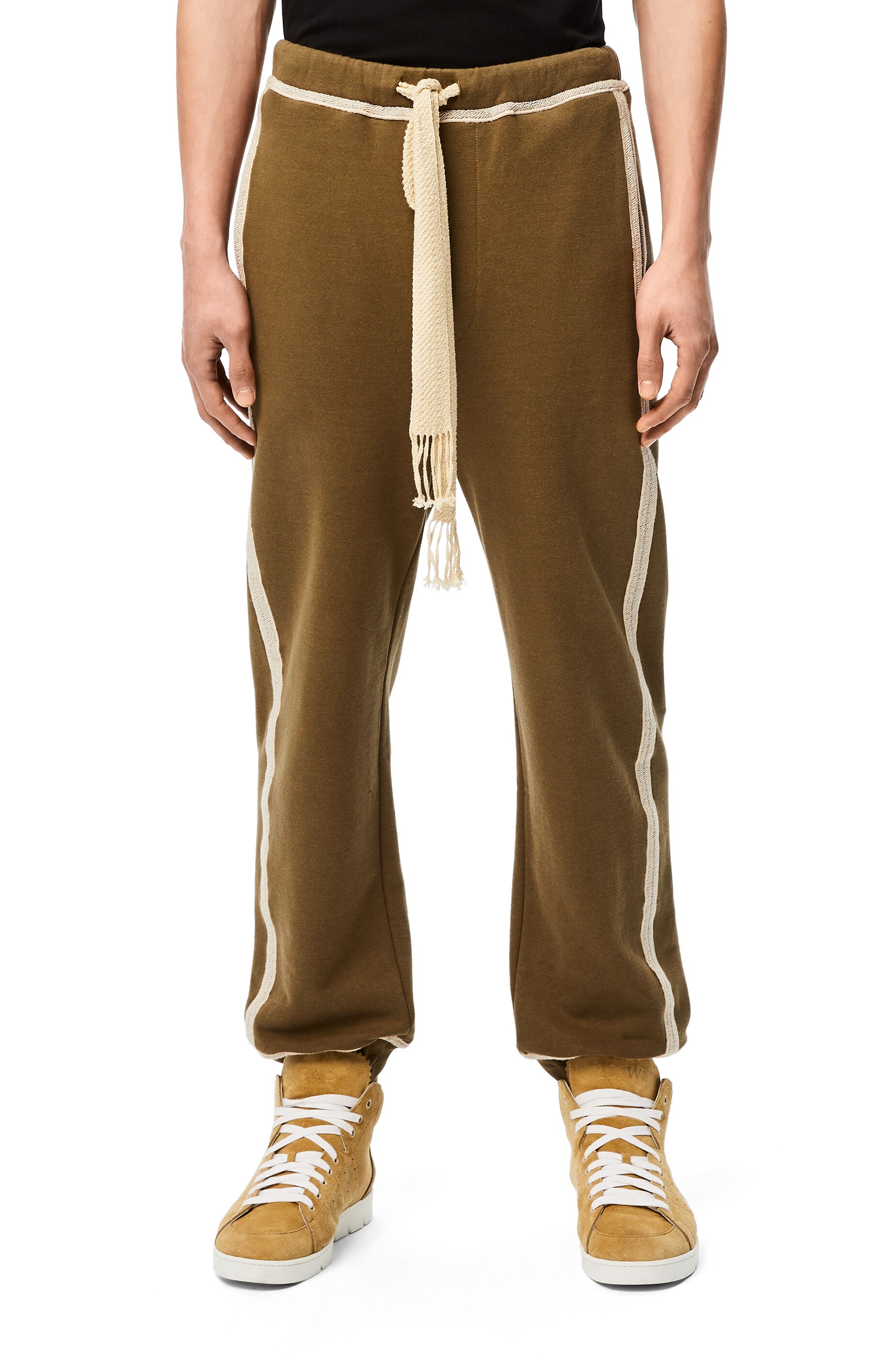 Anagram embroidered track trousers in cotton - 3