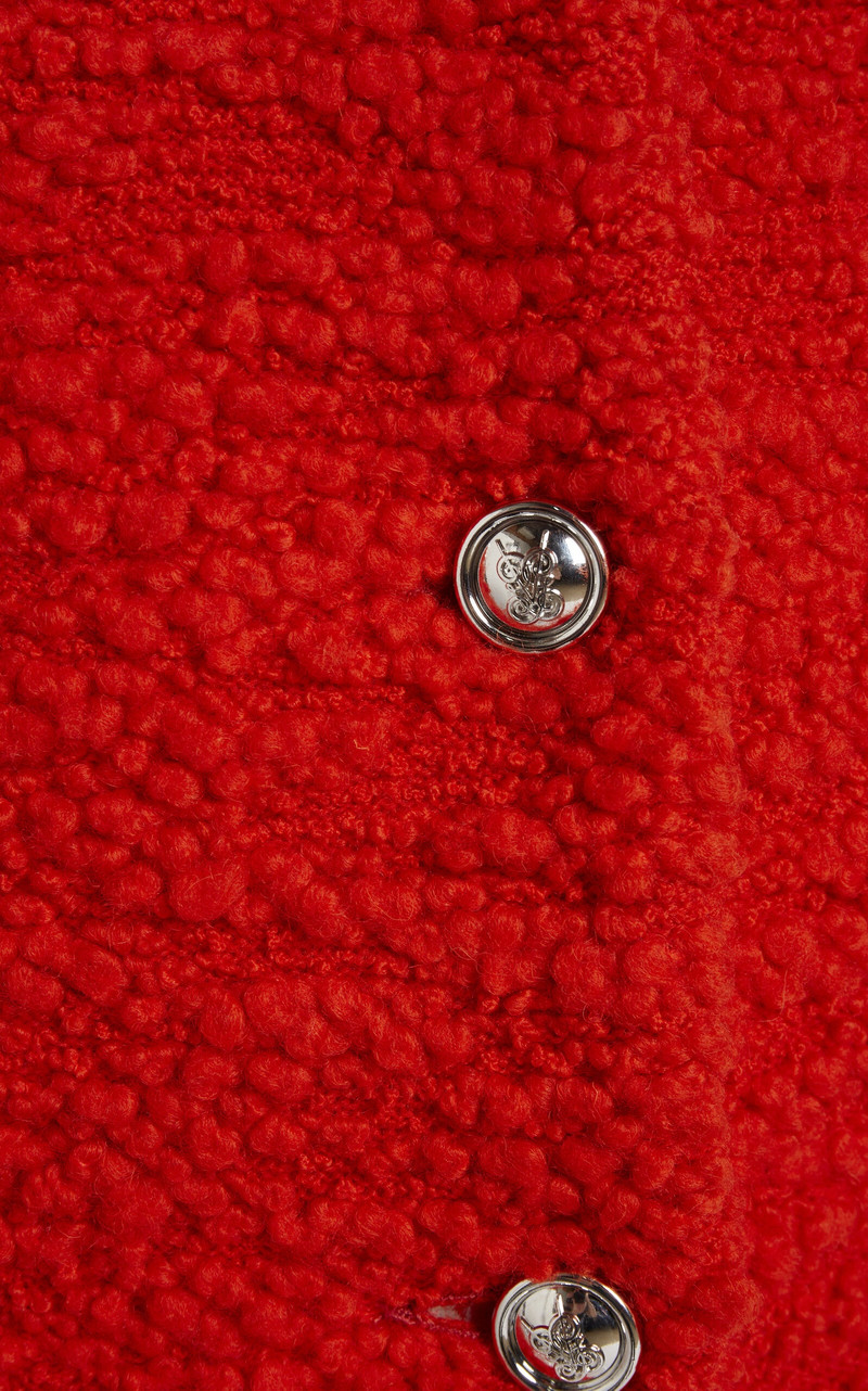 Textured Bouclé Jacket coral 4