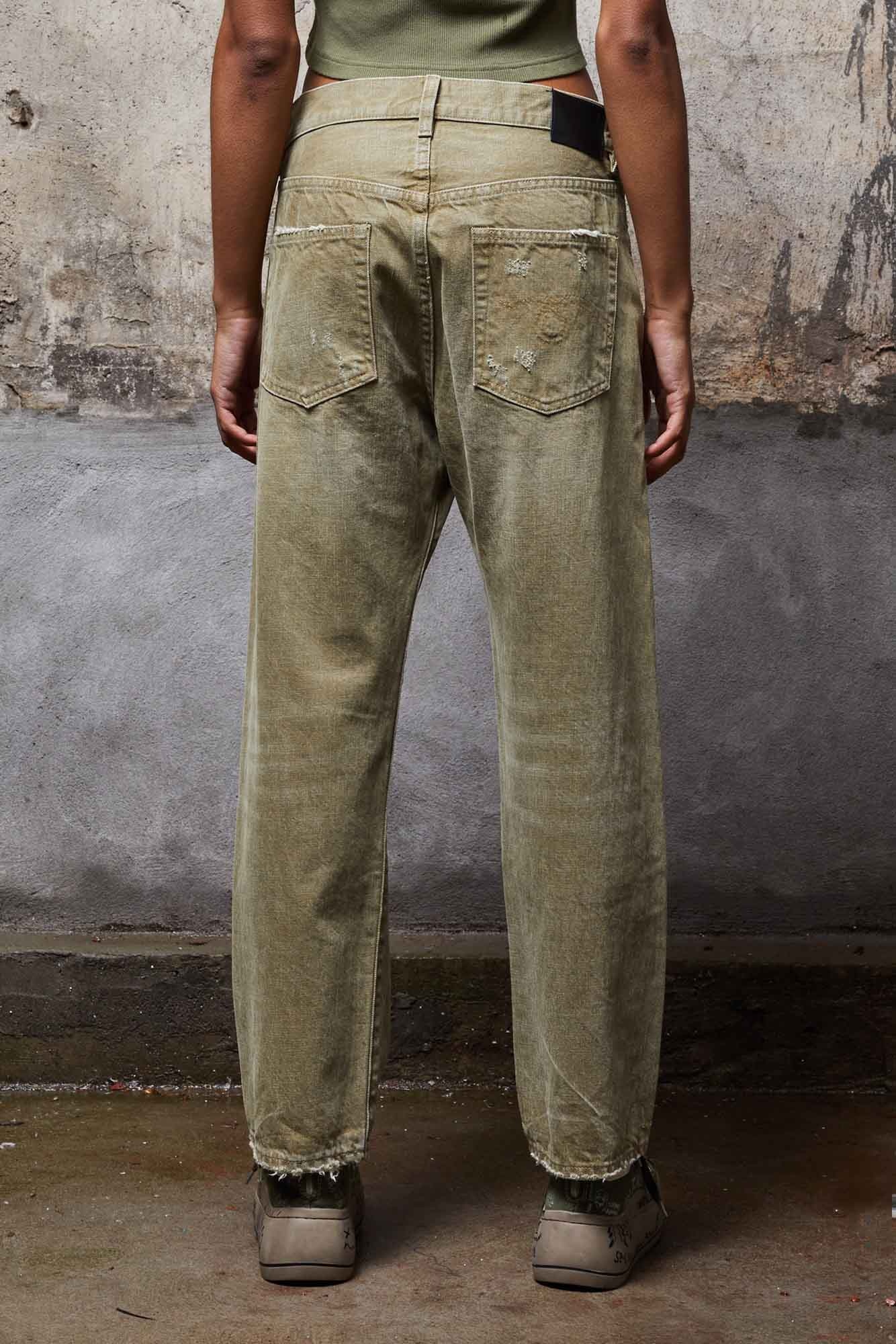 BOYFRIEND JEAN - MOSS GREEN - 4