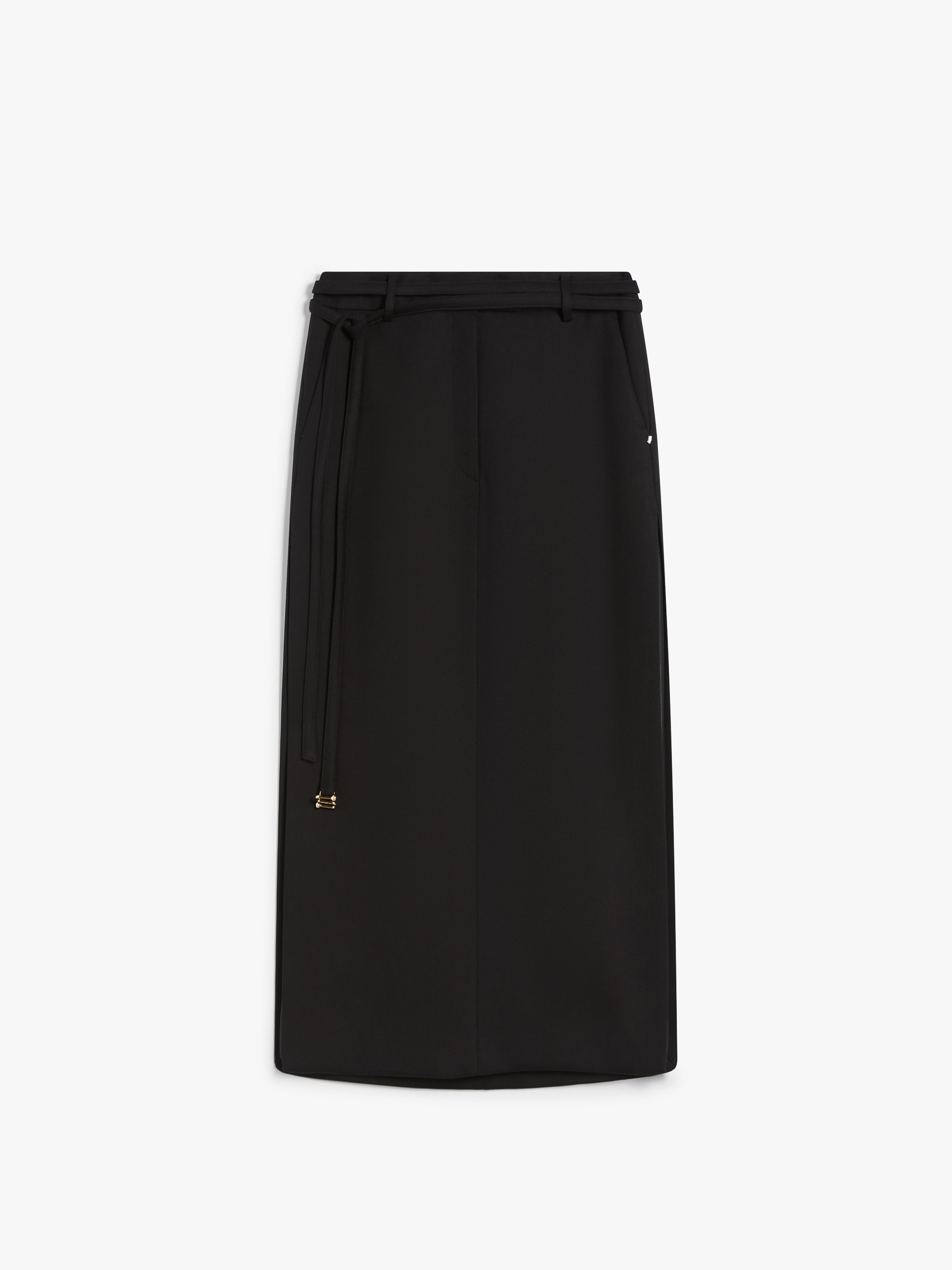 GARBO Calf-length skirt with a double-wrap belt - 1