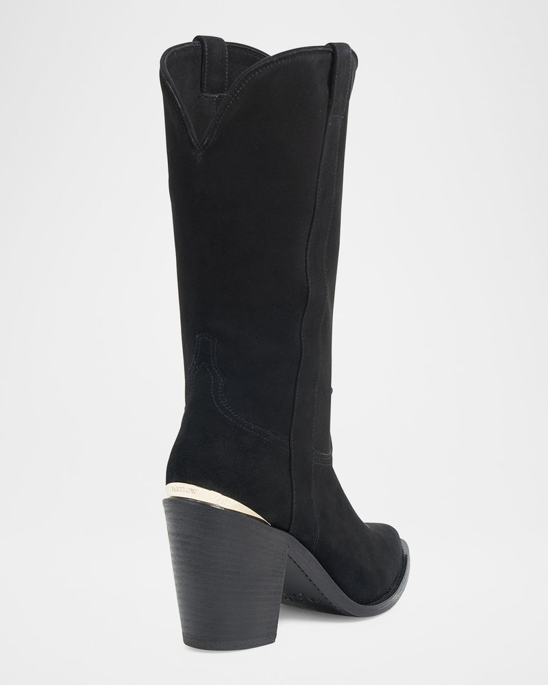 PARTLOW Leigh Anne Suede Western Boots outlook