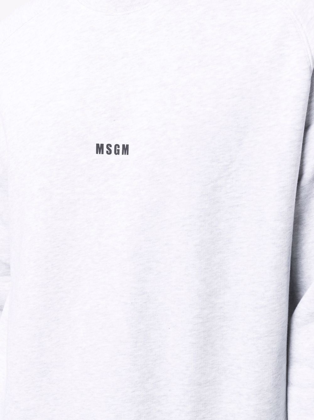 logo-print crew neck jumper - 5