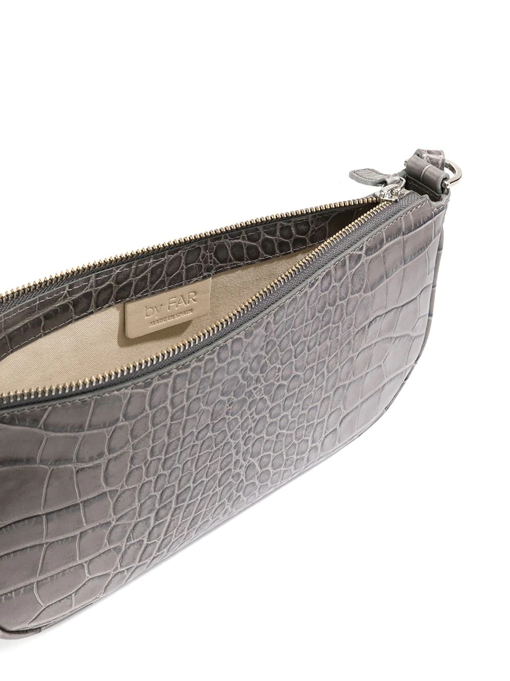 crocodile embossed shoulder bag - 5