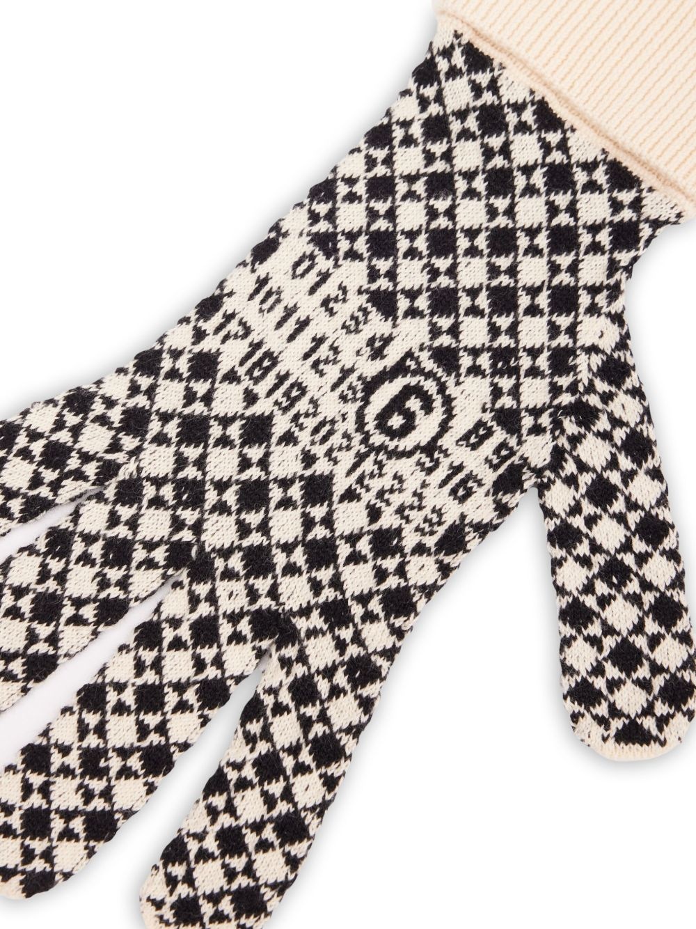 intarsia-knit gloves - 2