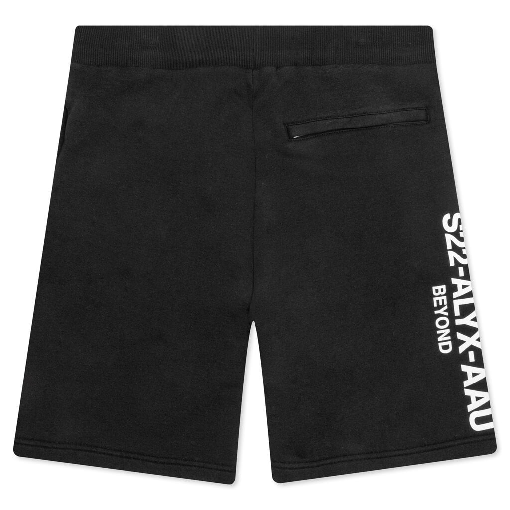 1017 ALYX 9SM COLLECTION LOGO SWEATSHORTS - BLACK - 2