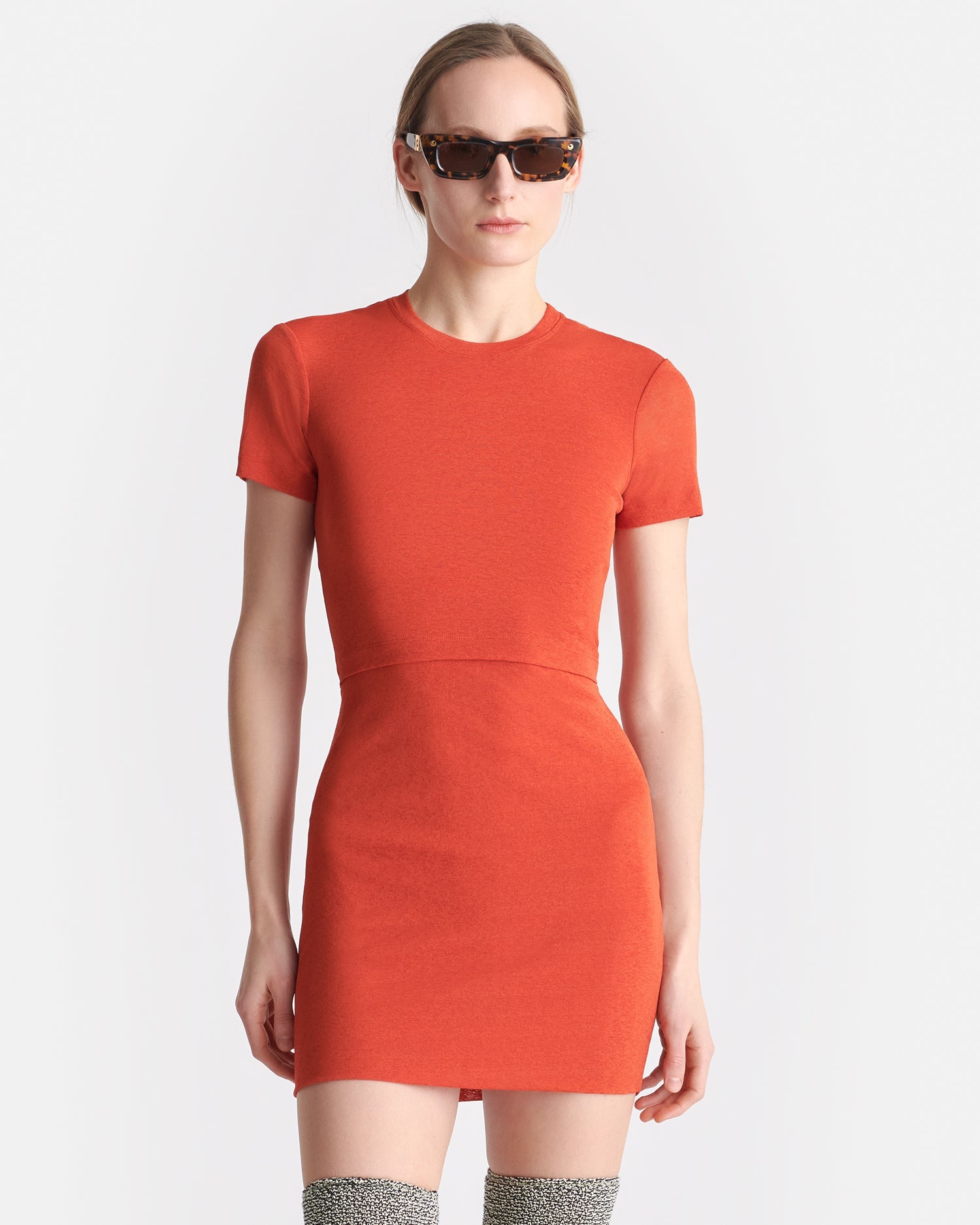 Open-Back Mesh-Jersey Mini Dress - 4