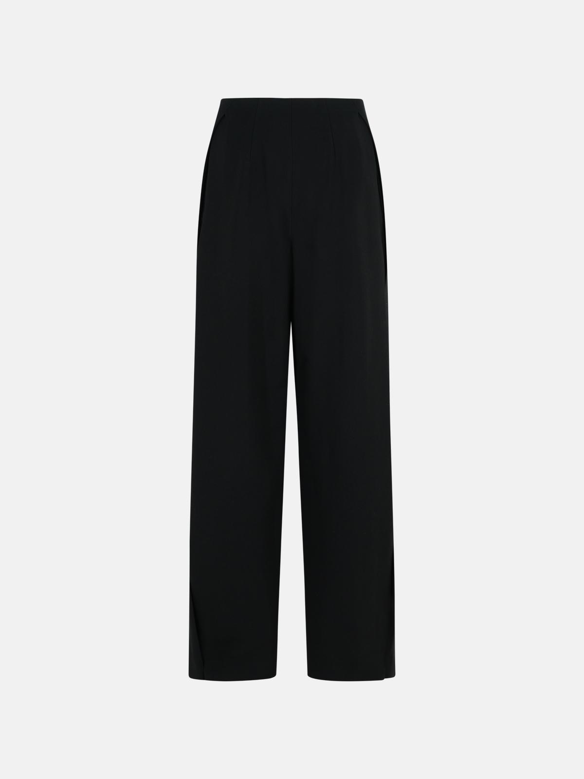'ADELCHI' BLACK VISCOSE PANTS - 3