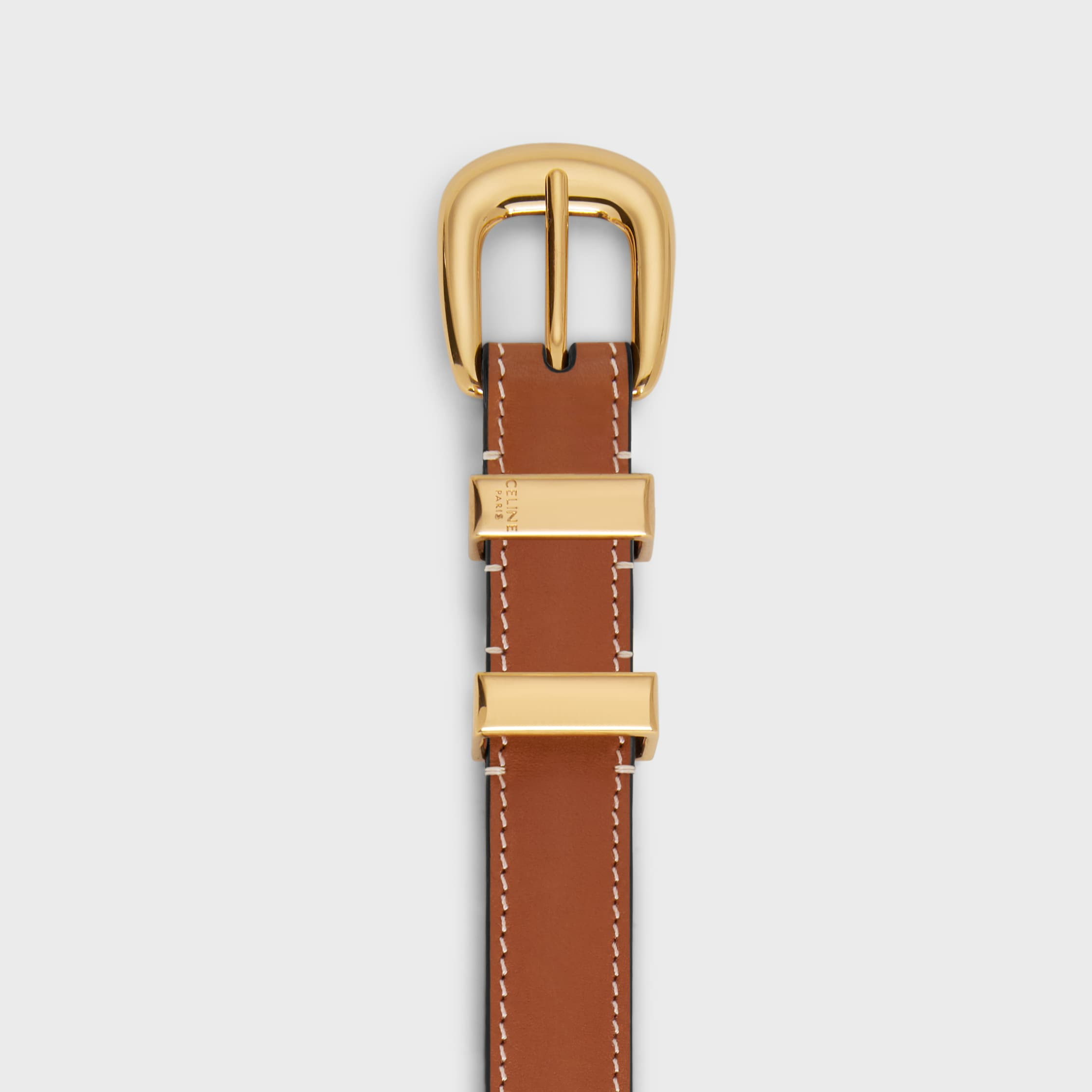 SMALL WESTERN BELT in Natural Calfskin - 3