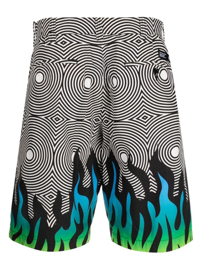 NEIGHBORHOOD abstract-pattern cotton chino shorts outlook