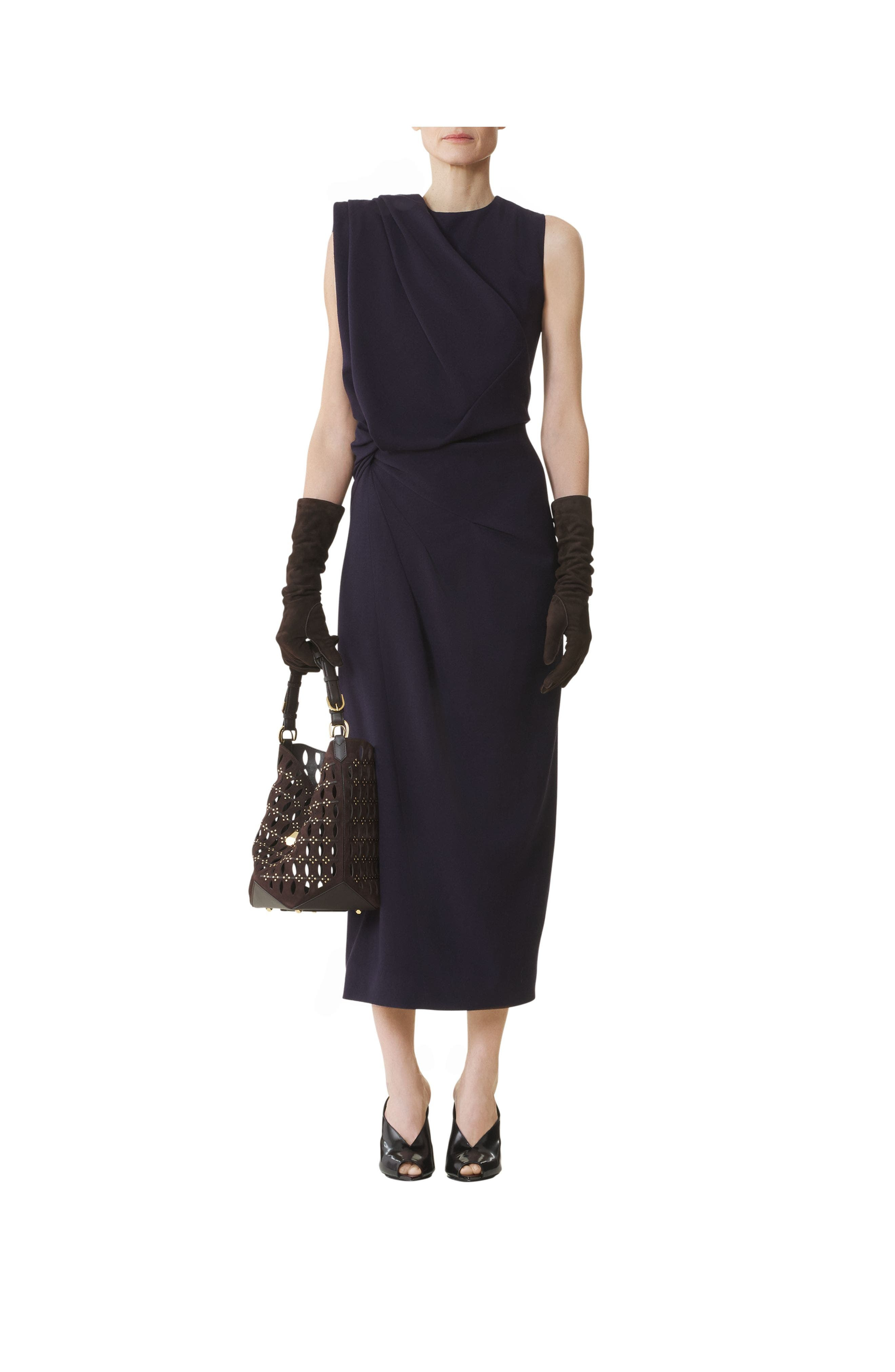 Lanvin Midi Dress In Flannel in Montana at Nordstrom - 2