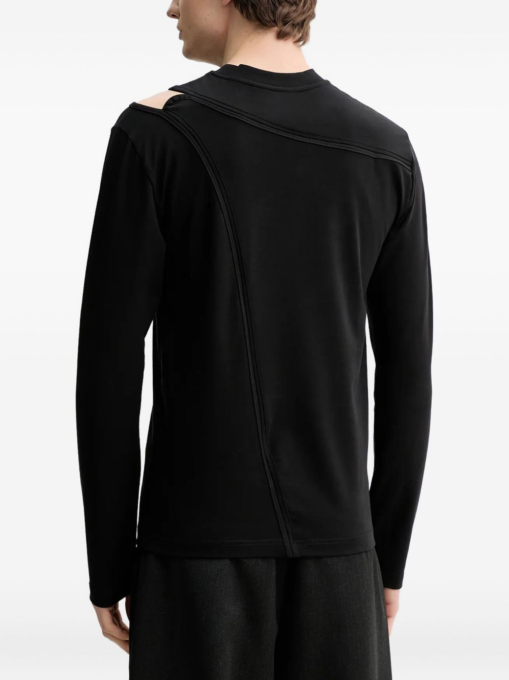 cut-out long-sleeve T-shirt - 3