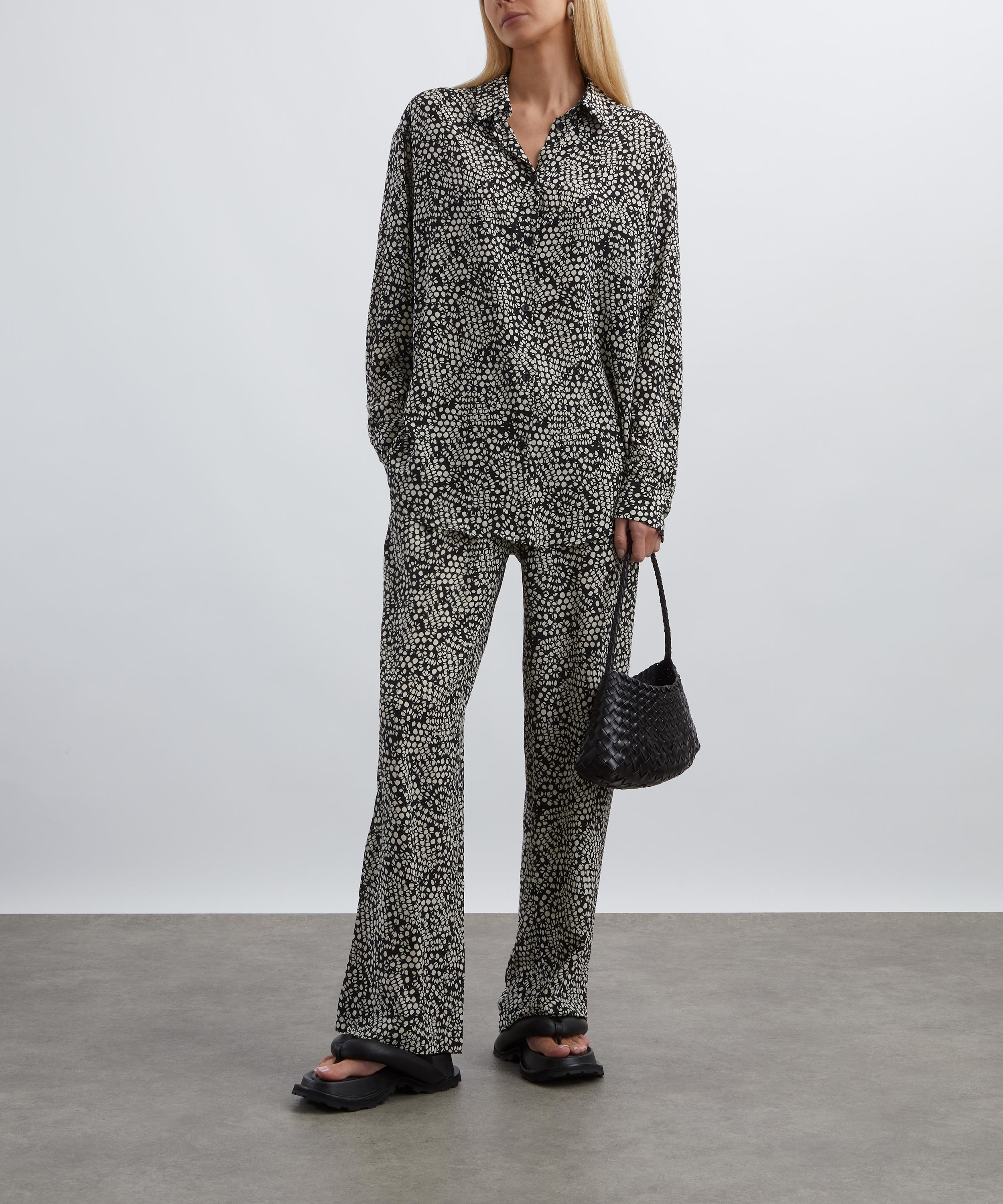Drawstring Silk Trousers - 2