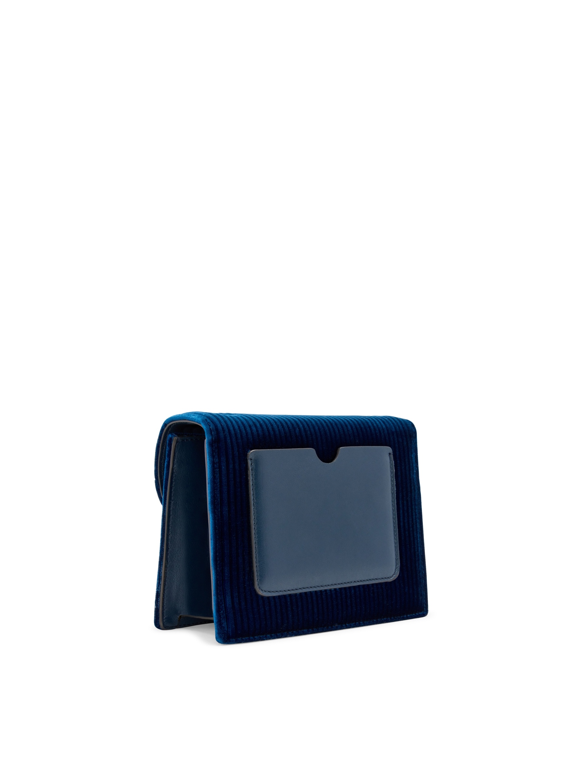 STRIPPED VELVET MINI TRO BAG - 4