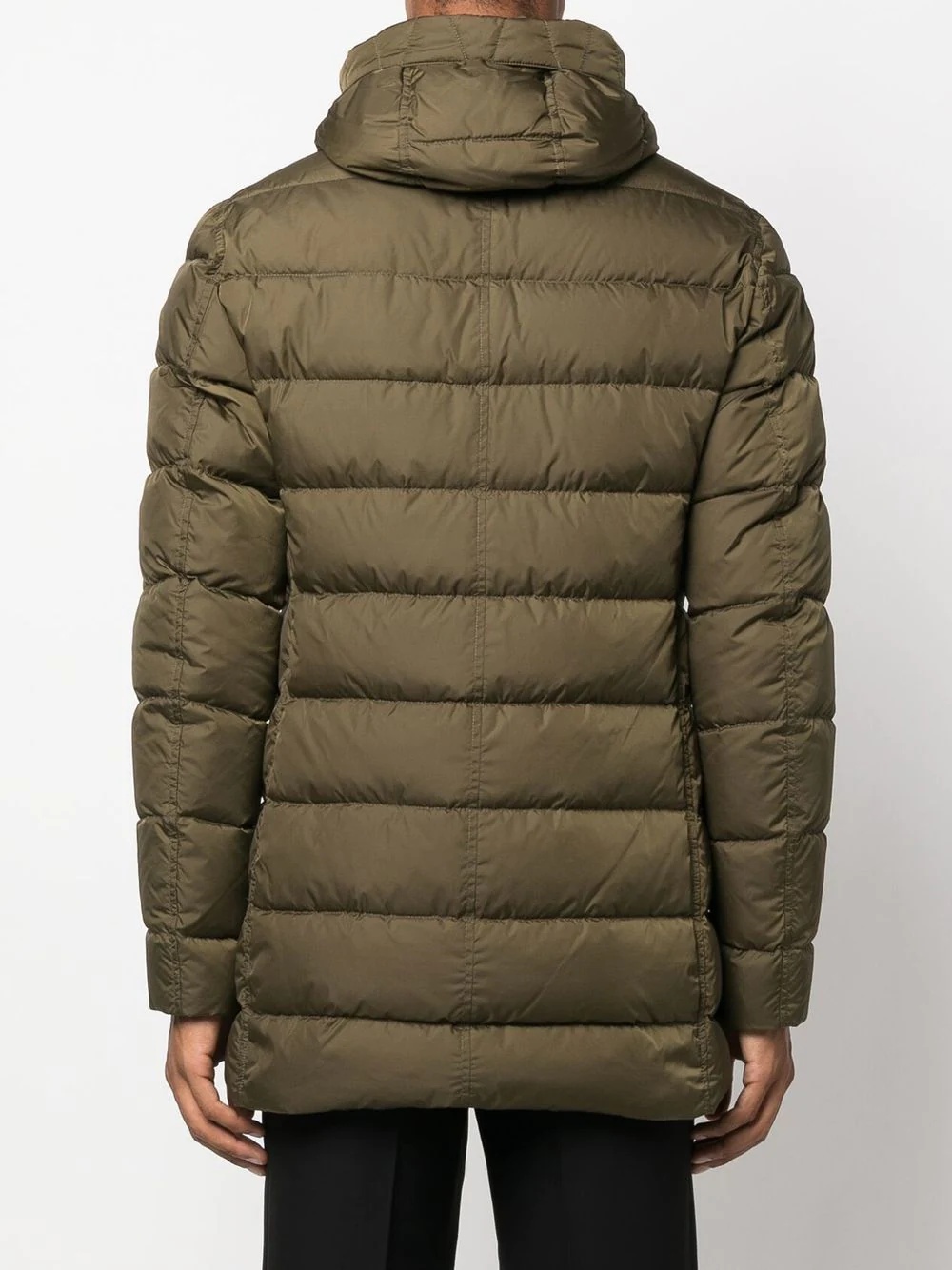 zipped hooded padded coat - 4