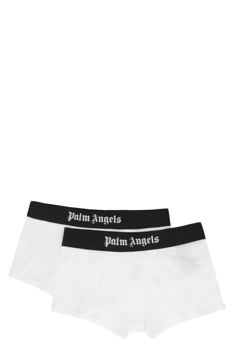 PALM ANGELS SET OF TWO COTTON BOXERS - 1