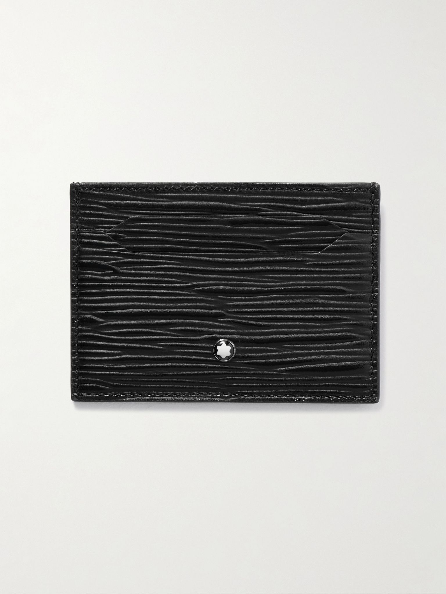 Meisterstück 4810 Textured-Leather Cardholder Black - 1