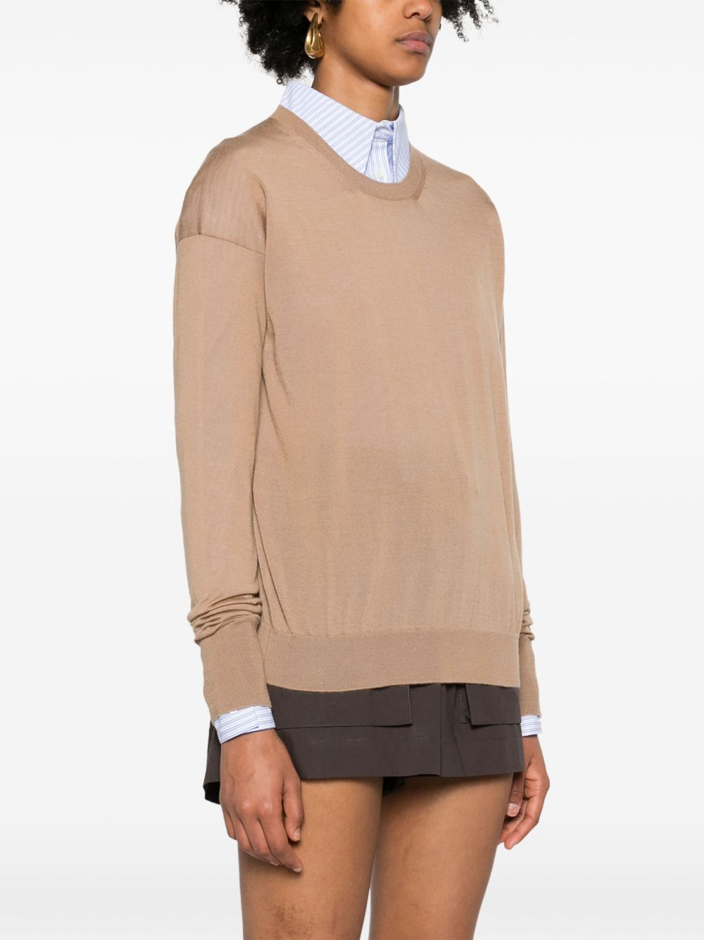 crew-neck cashmere jumper - 3