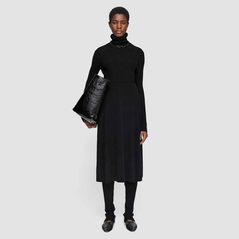 JOSEPH Merino Silk Rib Skirt outlook