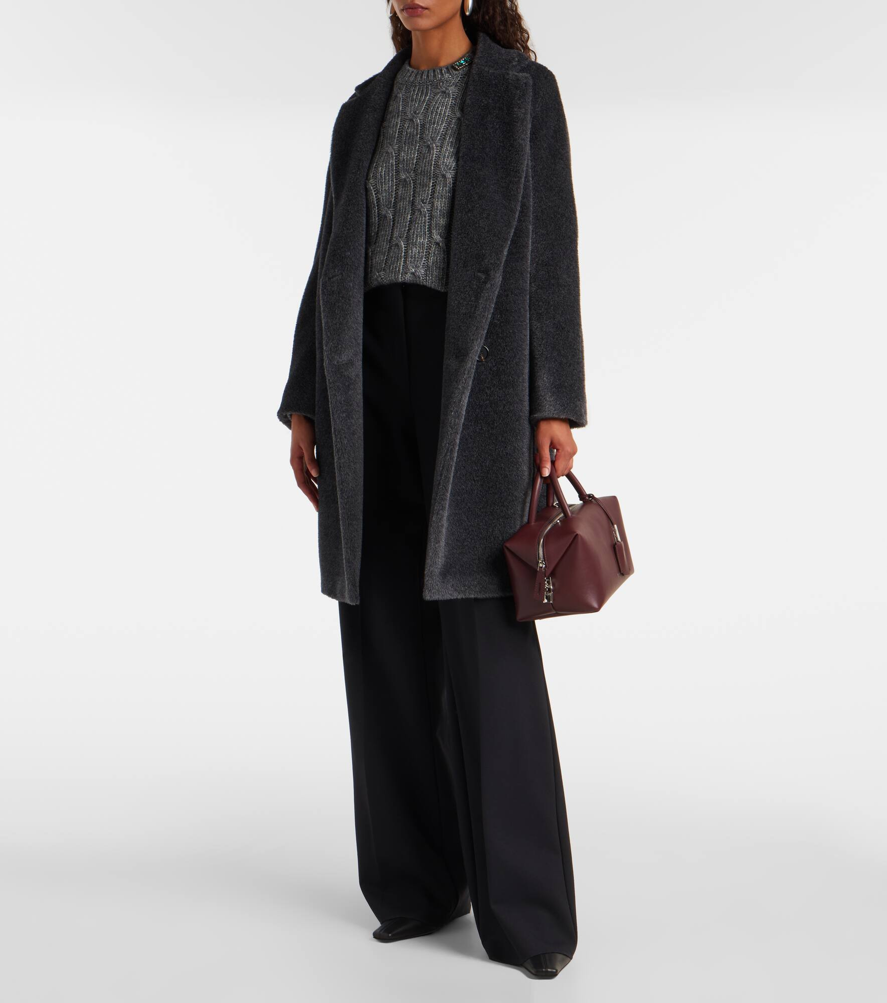 Roseto alpaca and wool coat - 2
