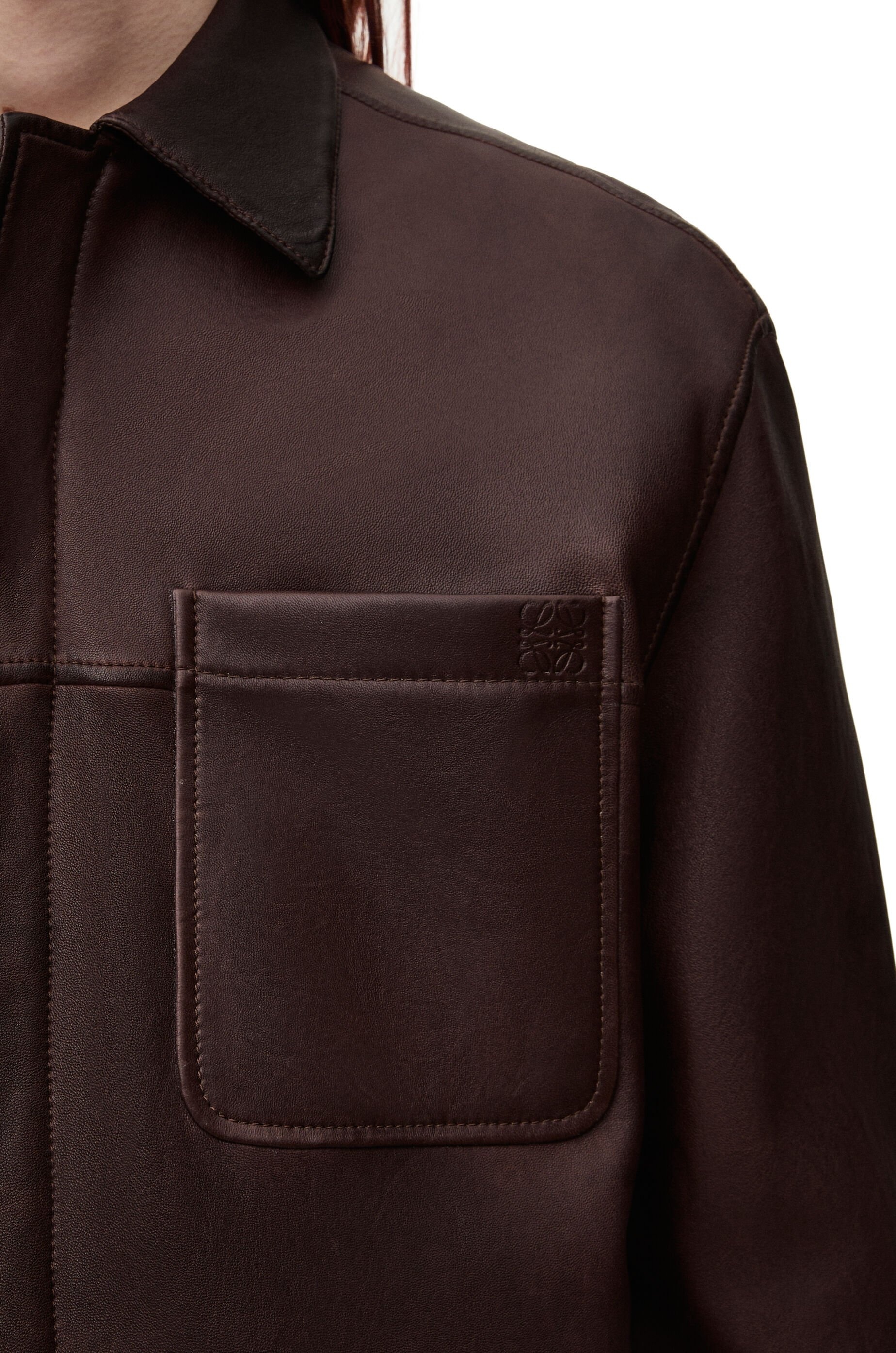 Overshirt in nappa lambskin - 5