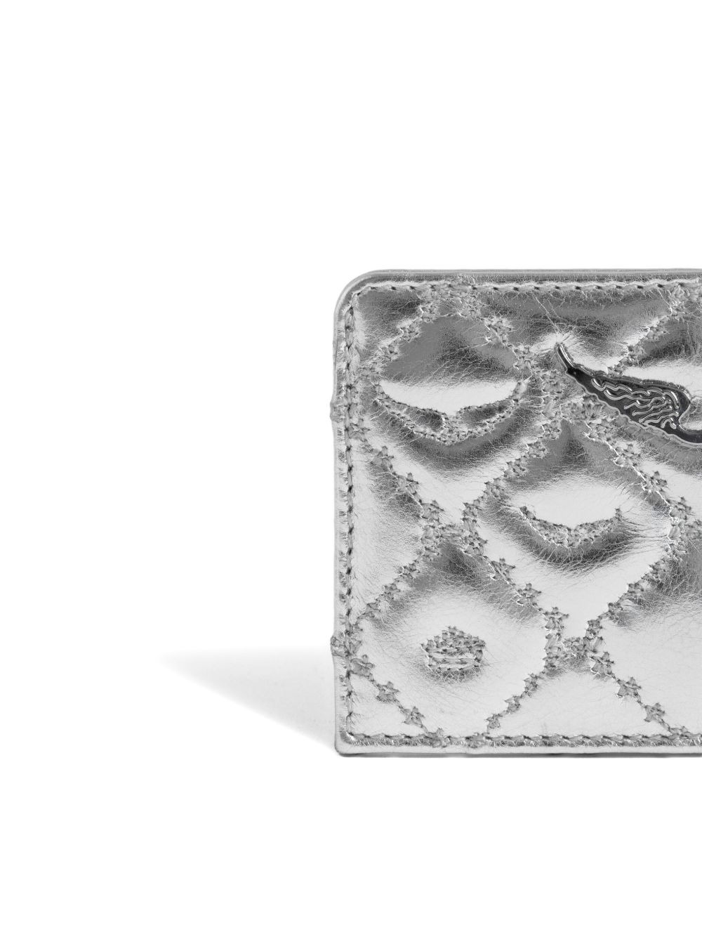 quilted leather card holder - 4