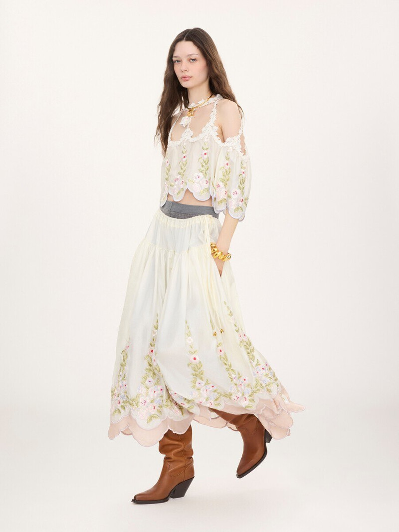 CUT-OUT CROPPED TOP IN TECHNICAL TAFFETA 6