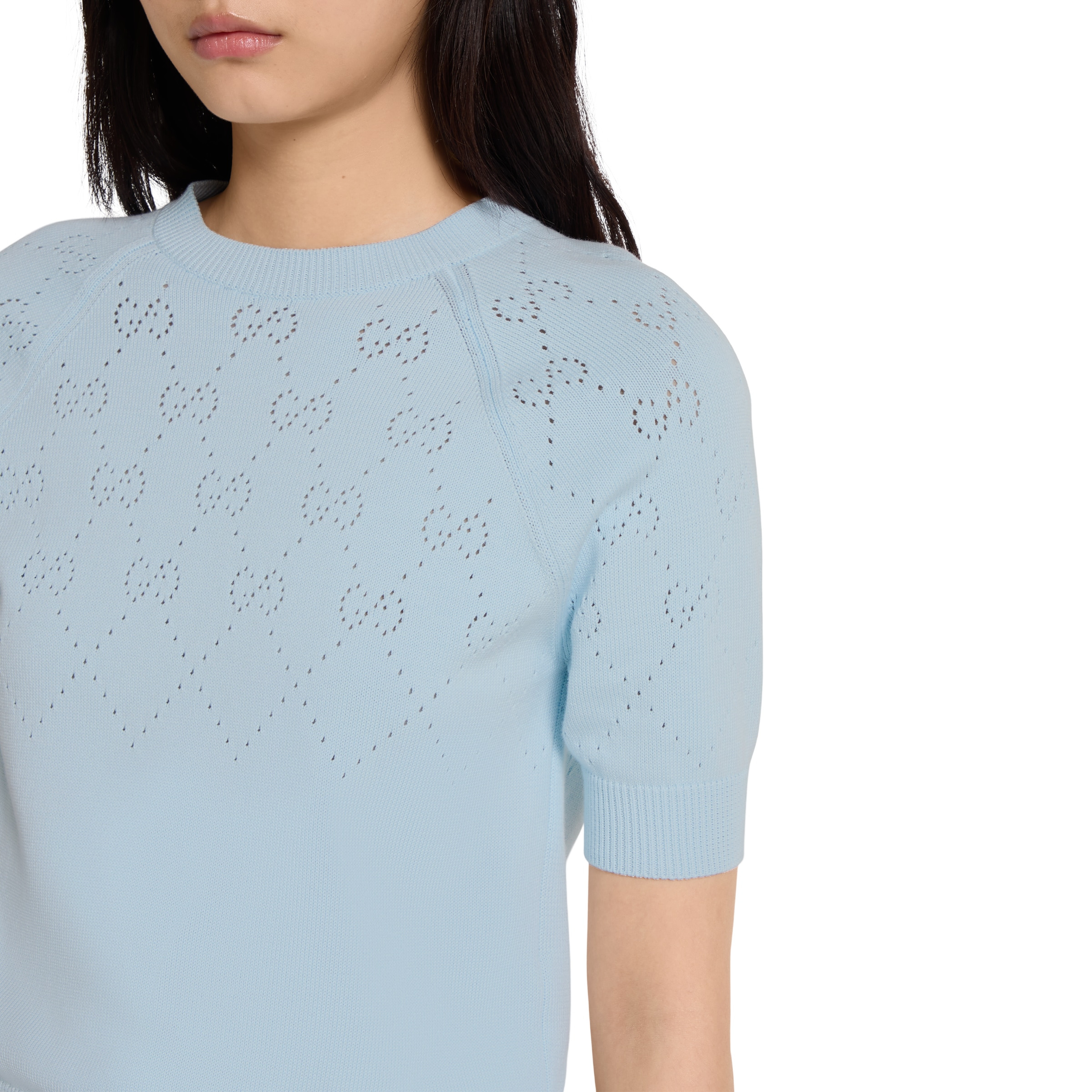 GG cotton crewneck top - 5