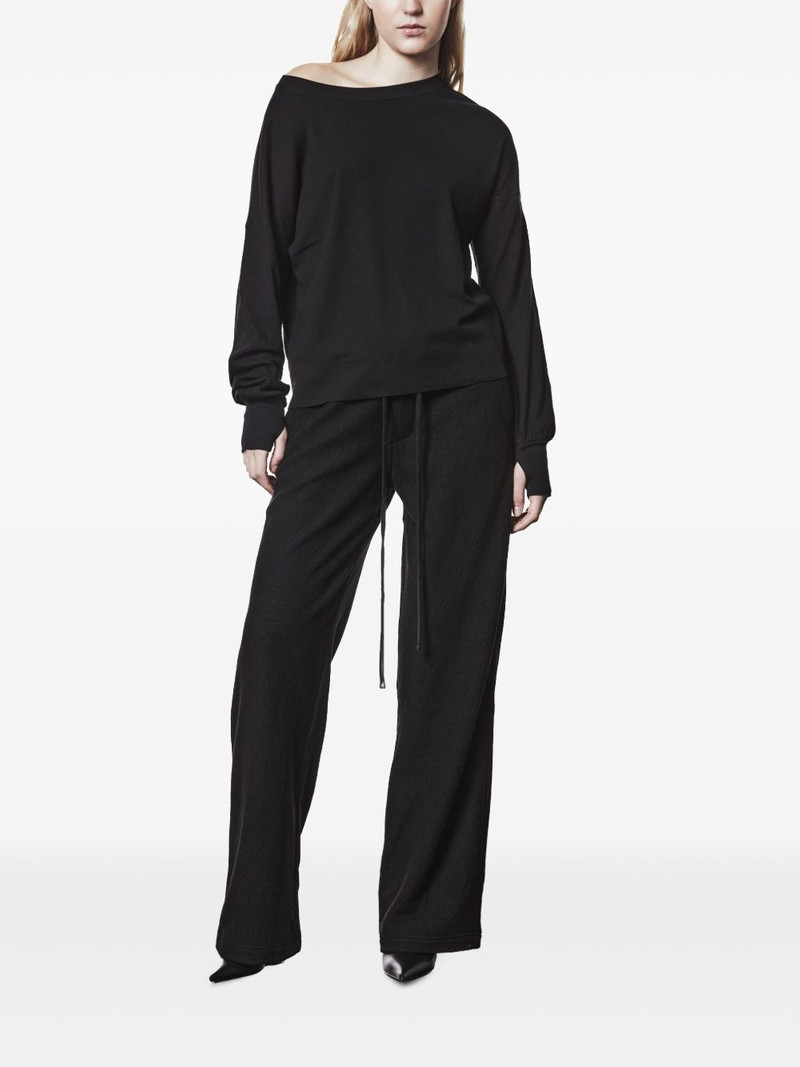 thom/krom dropped-shoulder long-sleeved T-shirt outlook