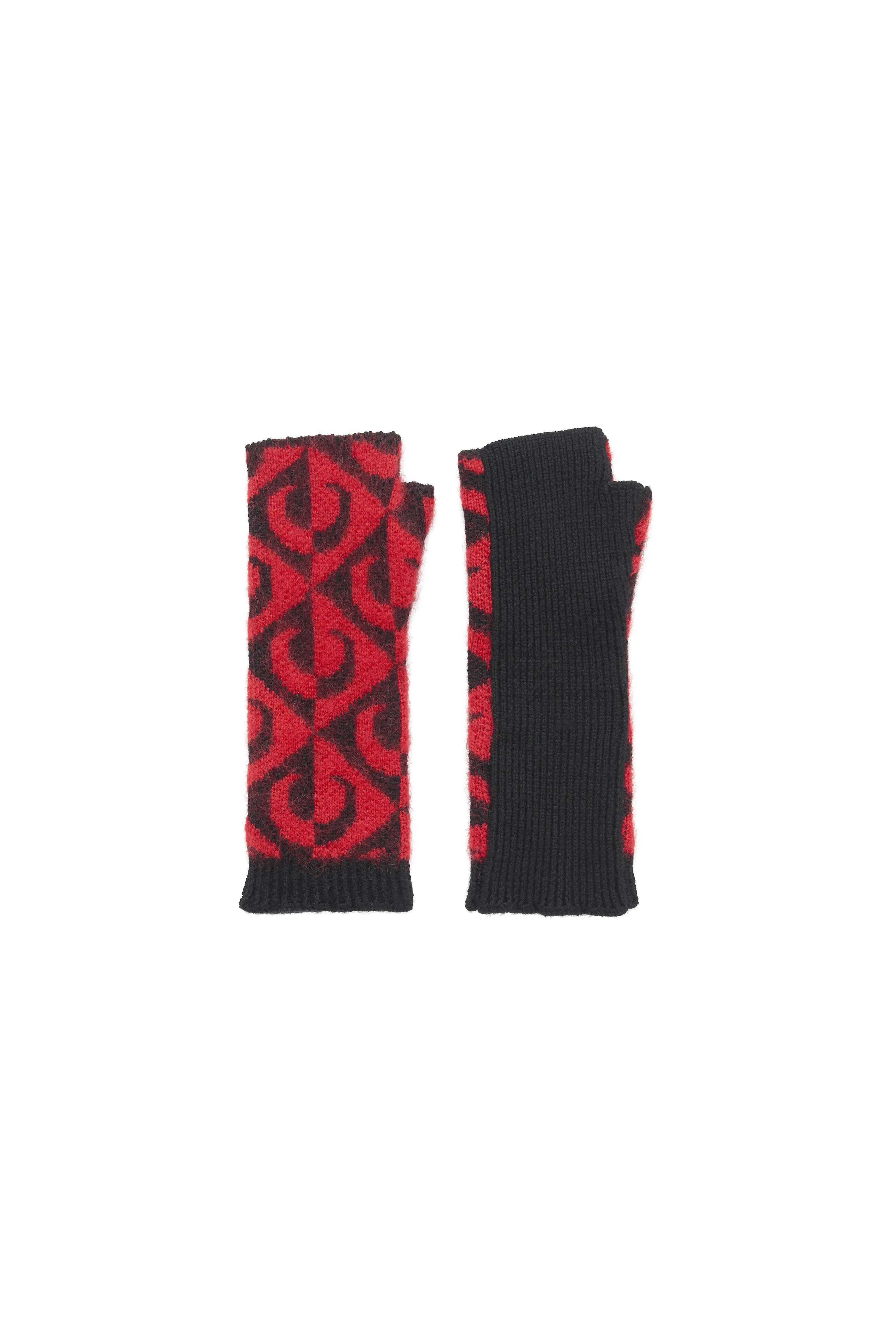 MOON LOZENGE KNIT FINGERLESS GLOVES - 1