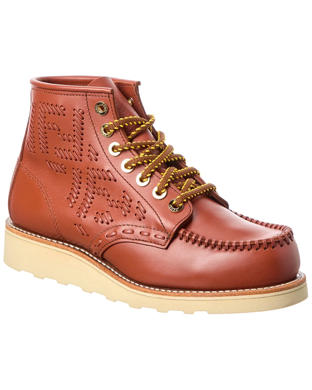 FENDI x Red Wing Leather Bootie - 1