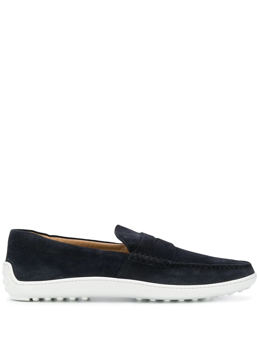 contrast sole loafers - 1