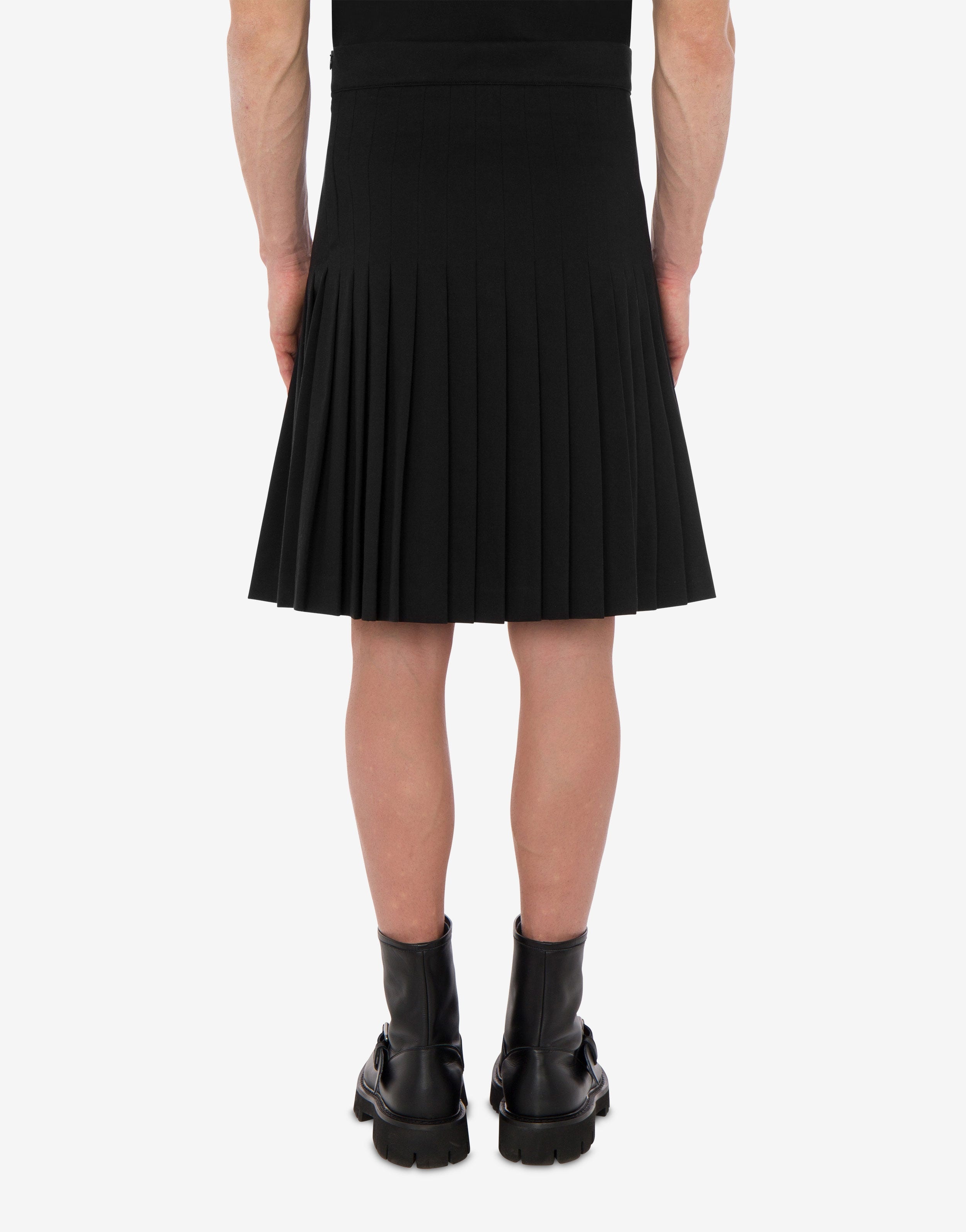 STRETCH GABARDINE PLEATED SKIRT - 6