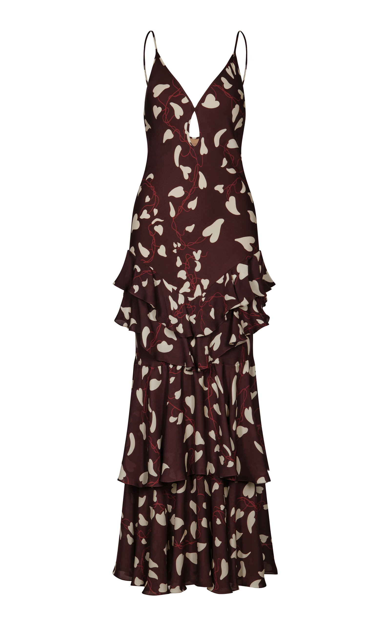 Reinterpretation Silk Maxi Dress brown - 1