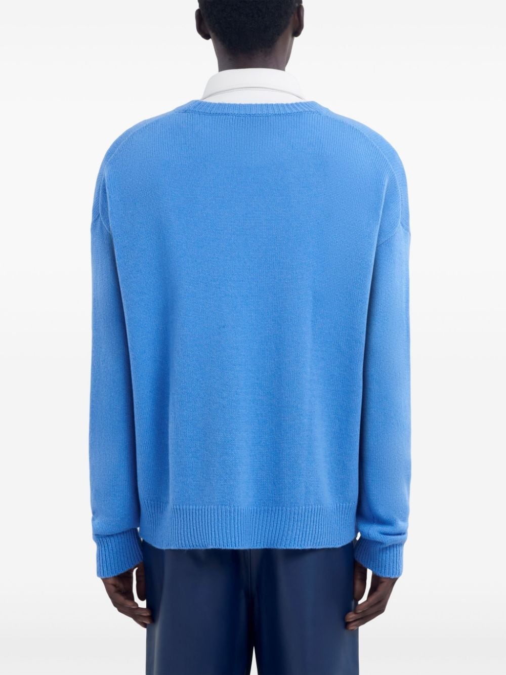 logo-embroidered jumper - 4