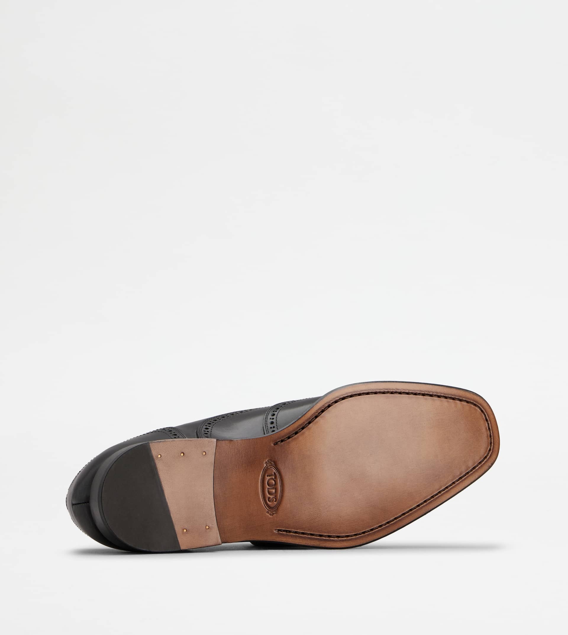 LACE-UPS IN LEATHER - BLACK - 4