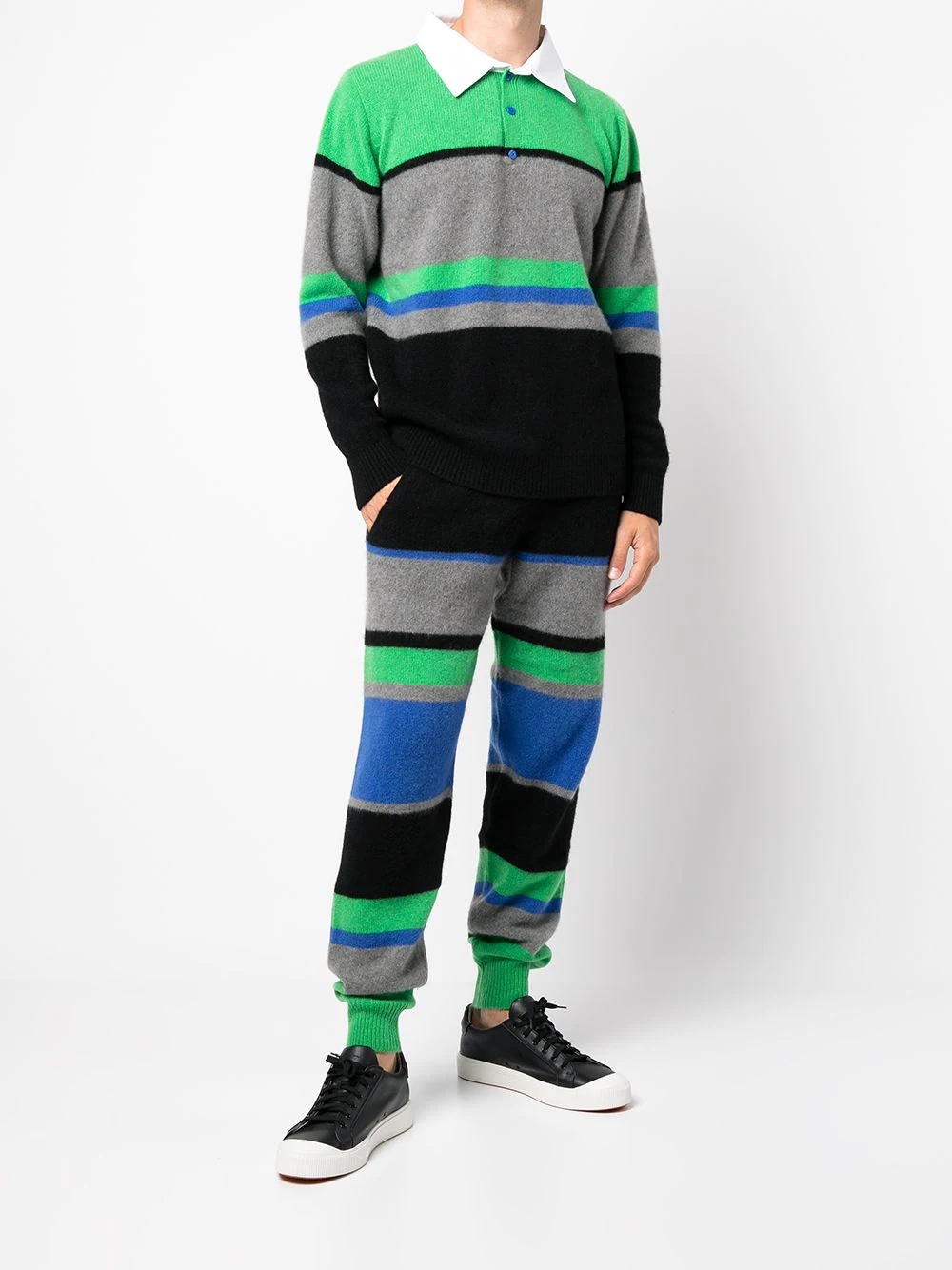 Kirkwood-stripe rugby onesie - 2