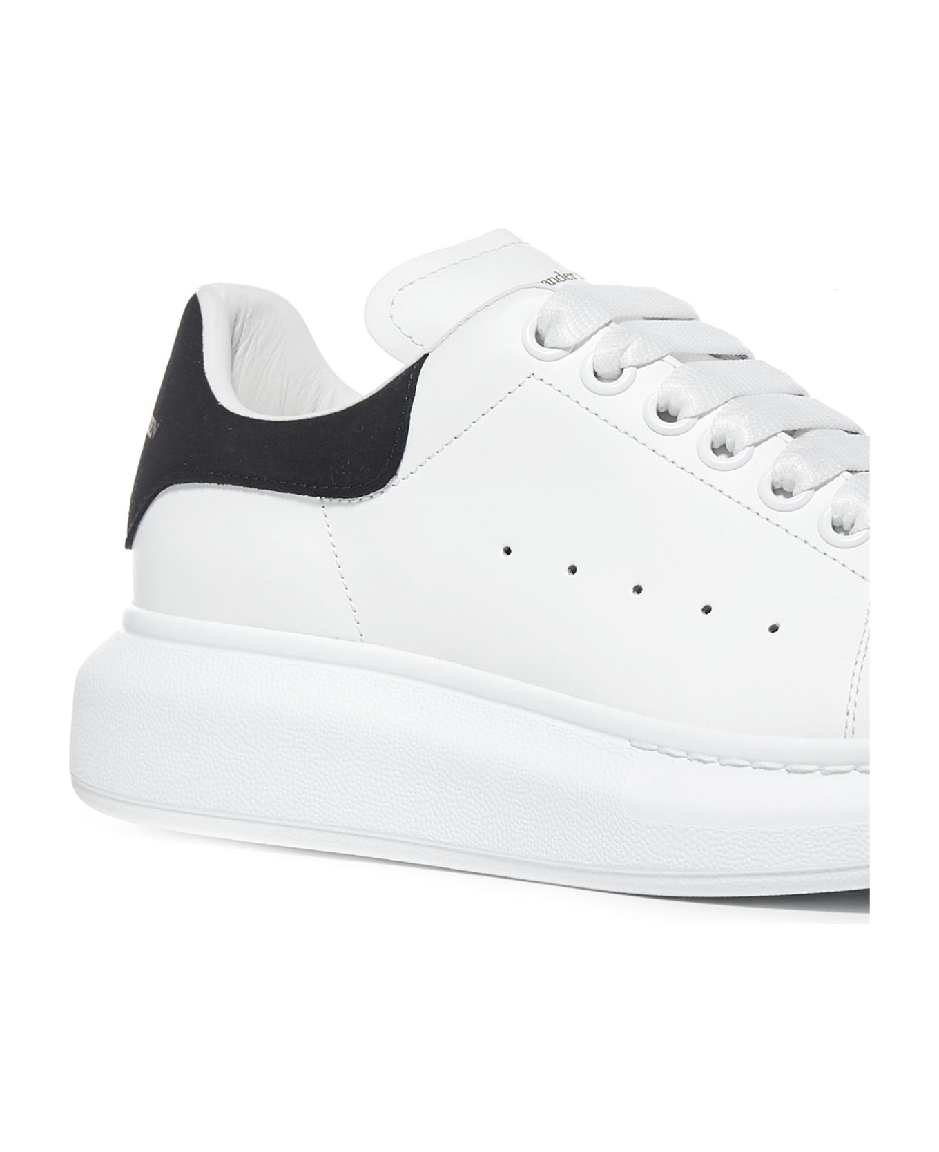 Oversized Sneakers In Leather With Contrasting Heel Tab - 4
