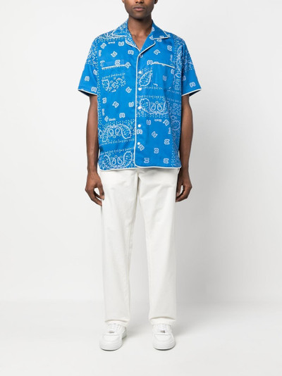 Rhude bandana-print short-sleeved shirt outlook