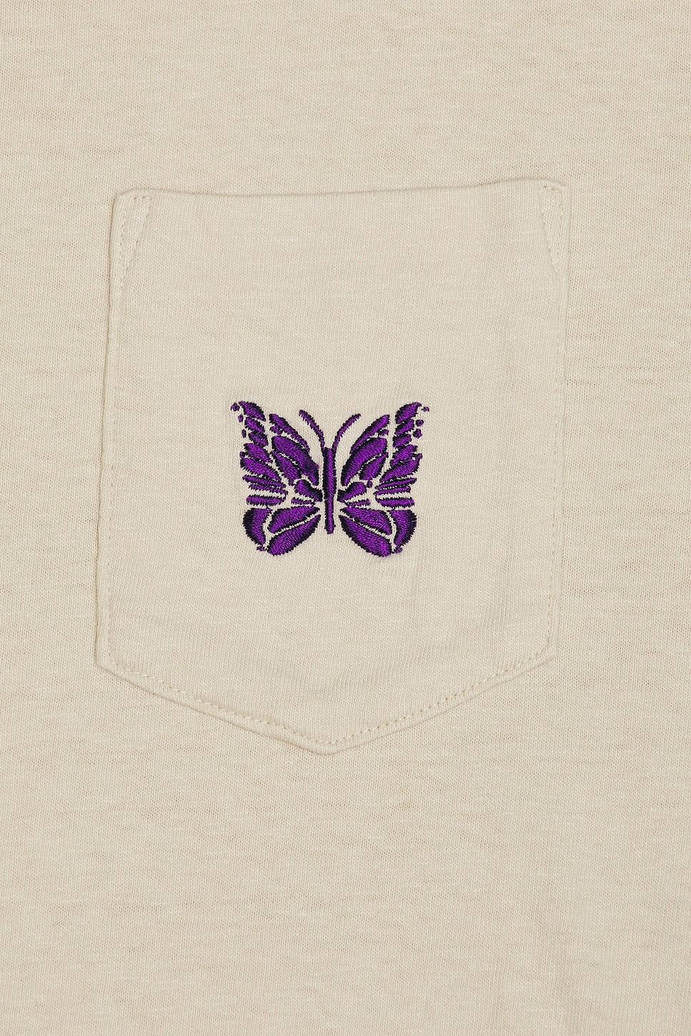 Papillon Embroidered Pocket Tee - 3