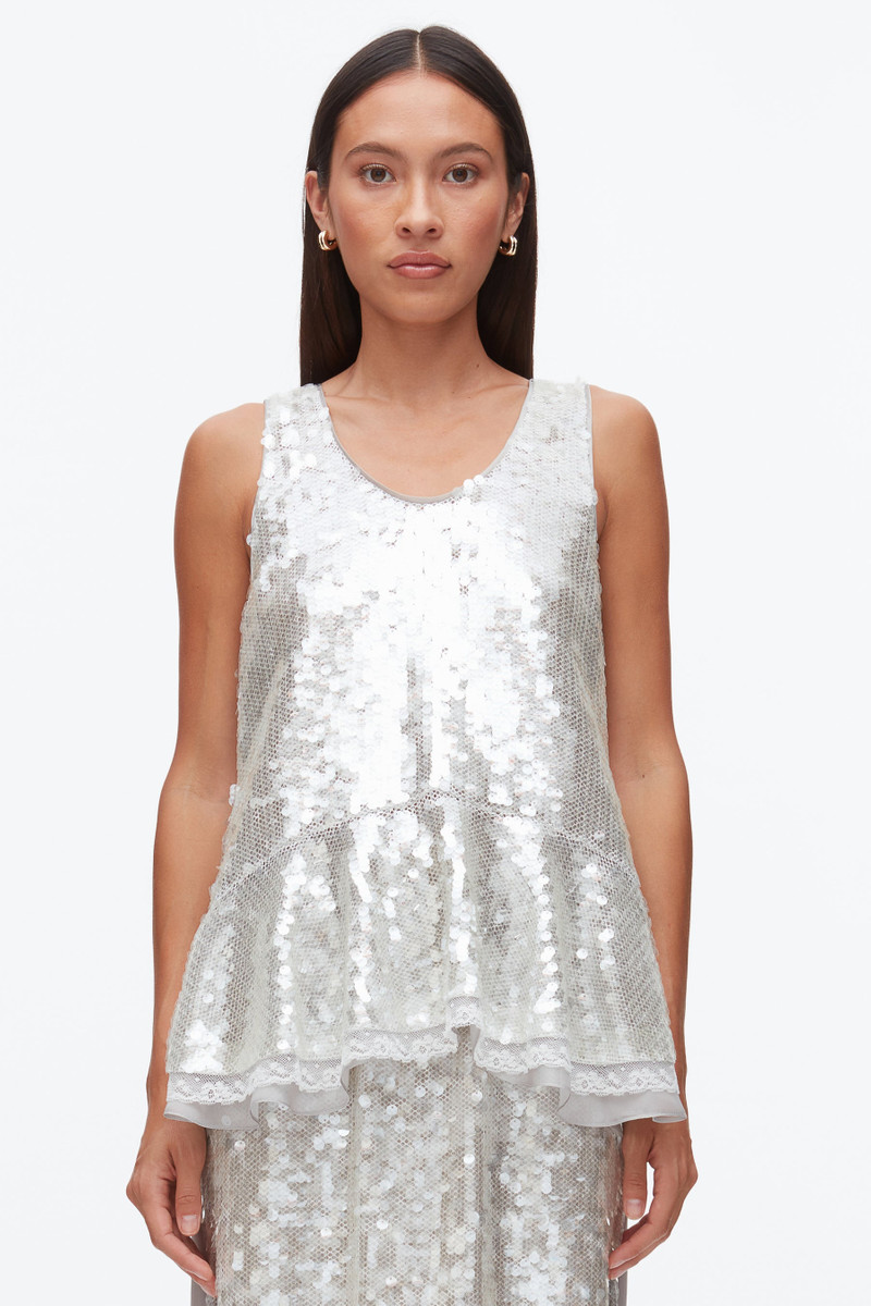 Sequin Tank with Bows 4