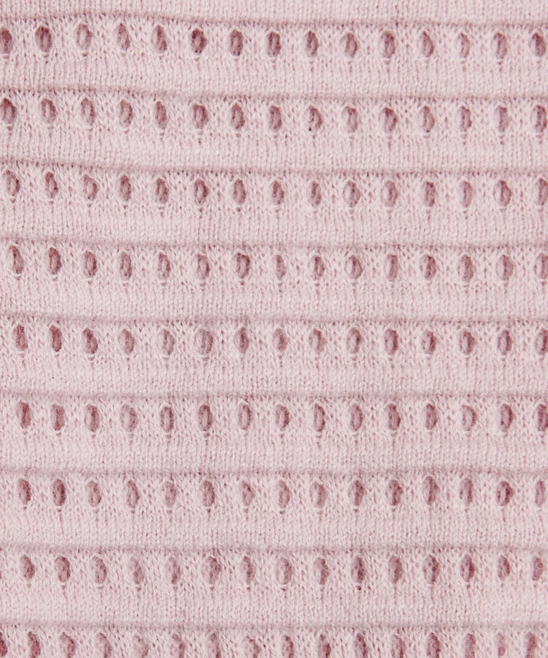 Pointelle-Knit Cotton Sweater 7