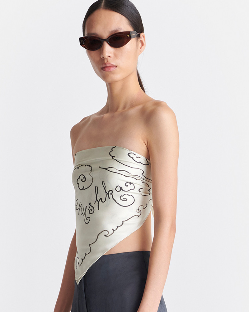 Nanushka Printed Silk Scarf outlook
