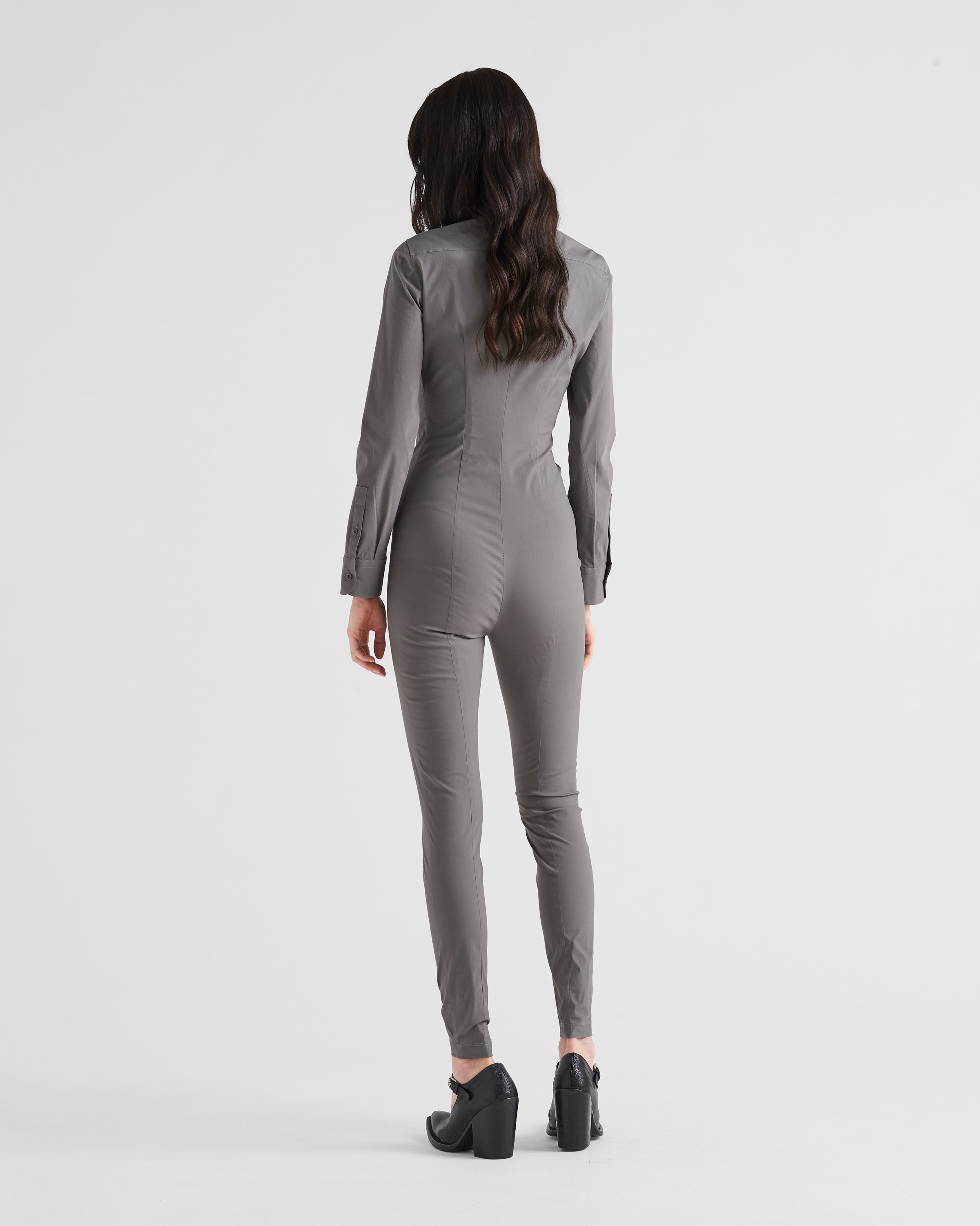 Stretch poplin jumpsuit - 5