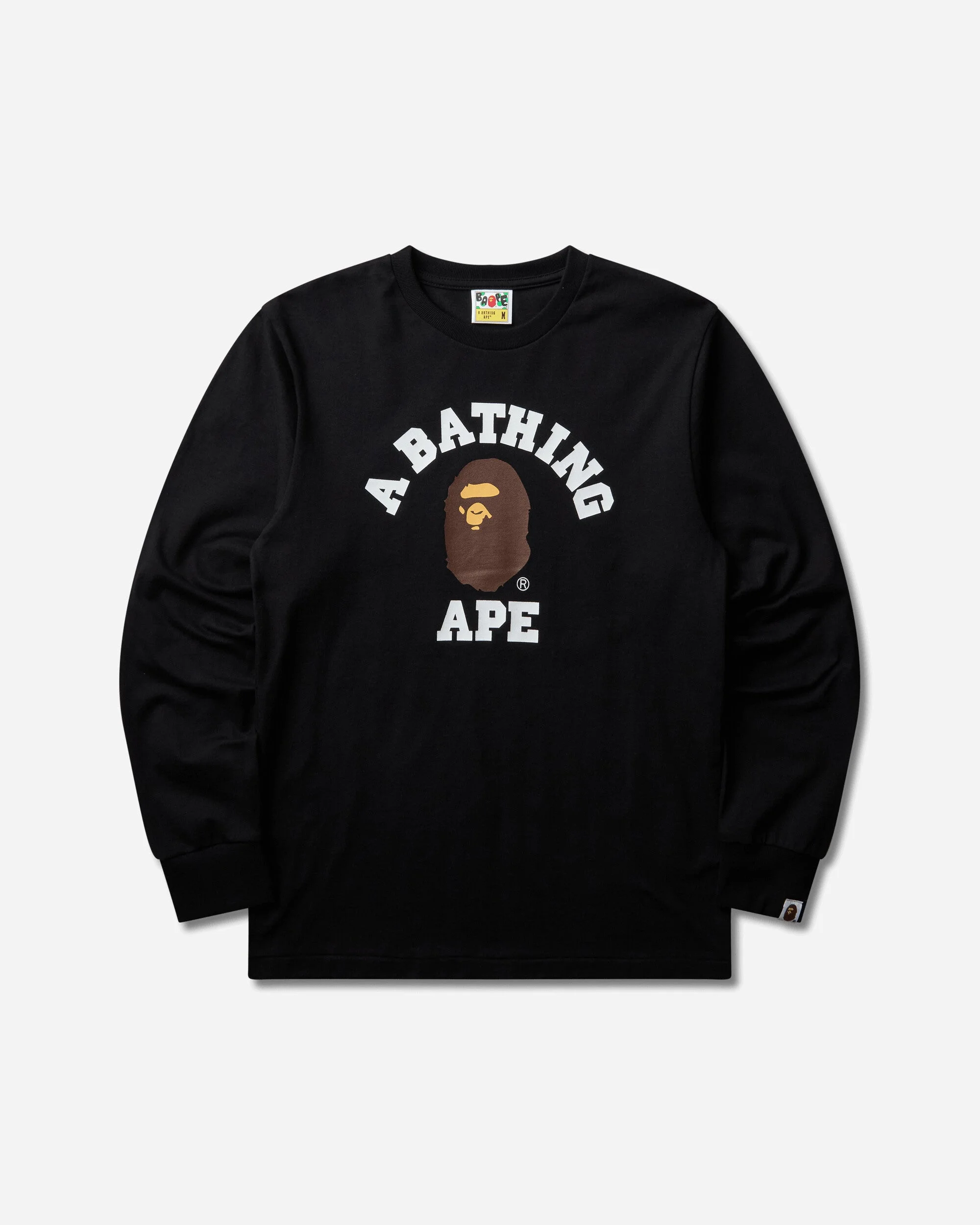 Men's College Longsleeve T-Shirt Black - 1